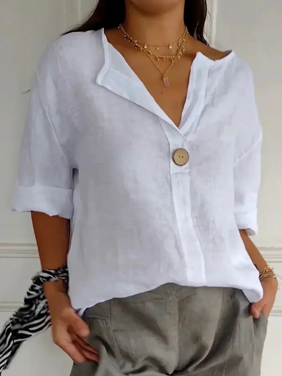 Jessa™ | Casual V-neck Blouse